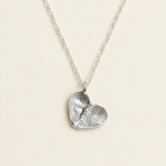 Impressions heart pendant