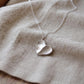 Two fingerprint heart necklace
