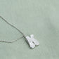 Letter fingerprint necklace