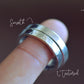 Heart cut out ring set