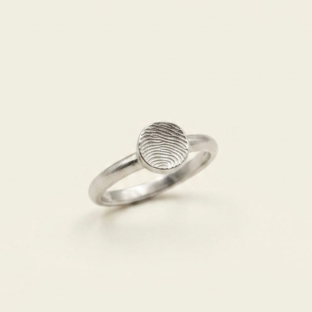 Stackable Finger print dot ring