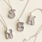 Letter fingerprint necklace