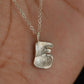 Letter fingerprint necklace
