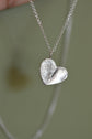 Impressions heart pendant