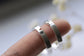 Heart cut out ring set