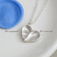 Two fingerprint heart necklace