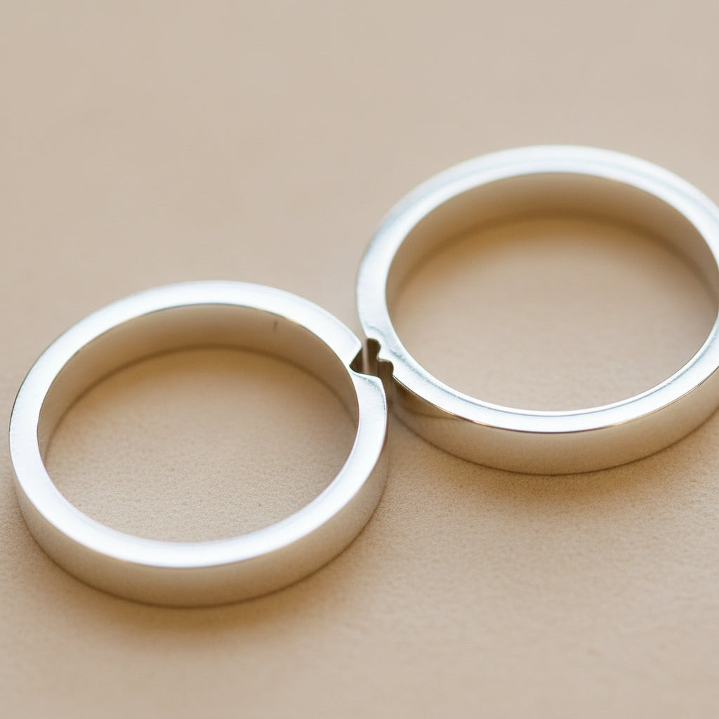Connected Hearts Ring Set